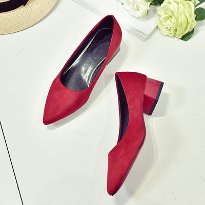 Дамски стилни обувки с ток в няколко цвята