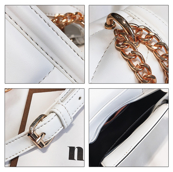 Дамска чанта с метална декорация във формата на сърце - няколко цвята