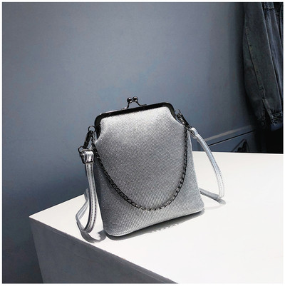 Дамска чанта с двойна верижка - няколко цвята