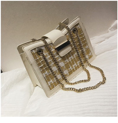 Модерна дамска чанта с дълги верижки - няколко цвята