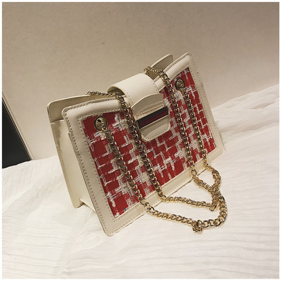 Модерна дамска чанта с дълги верижки - няколко цвята