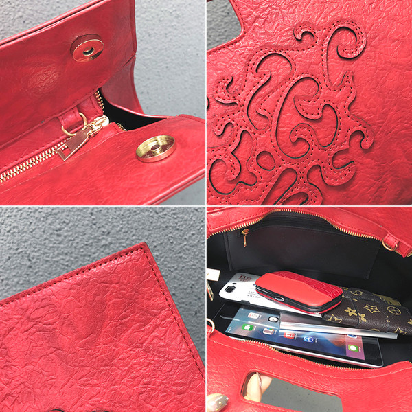 clutch de damă modern cu mânere lungi - mai multe culori