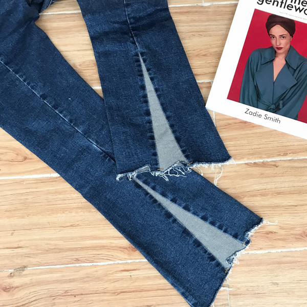 Ежедневни дамски дънки с цепки