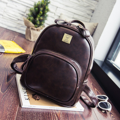 Модерна дамска кожена раница в няколко цвята