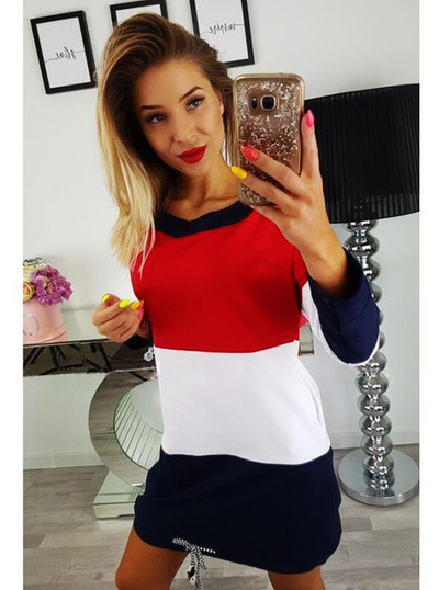 НОВО Ежедневна дамска рокля с джобове