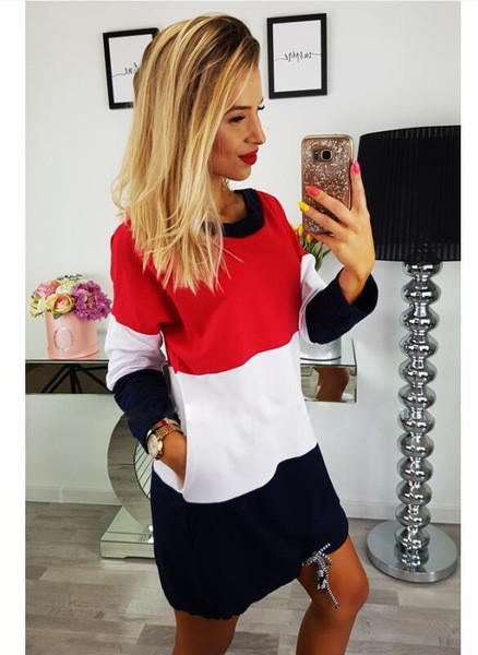 НОВО Ежедневна дамска рокля с джобове 