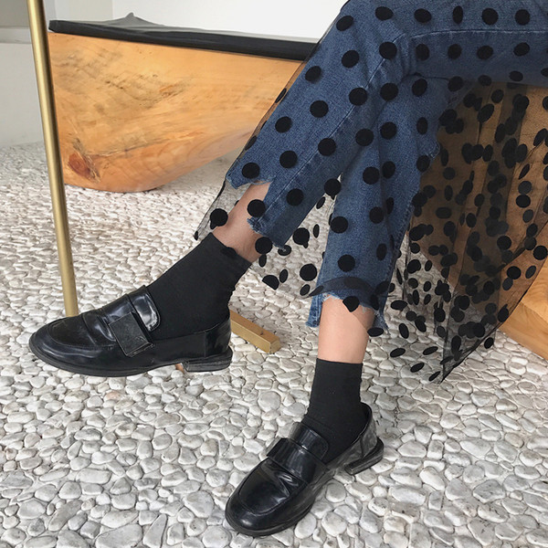 Екстравагантни дамски дънки с черен тюл