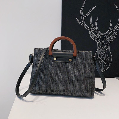 Дамска плетена чанта в няколко цвята