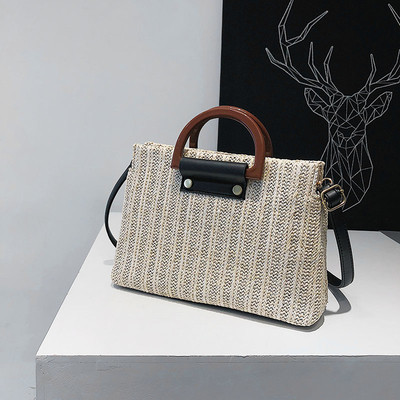 Дамска плетена чанта в няколко цвята