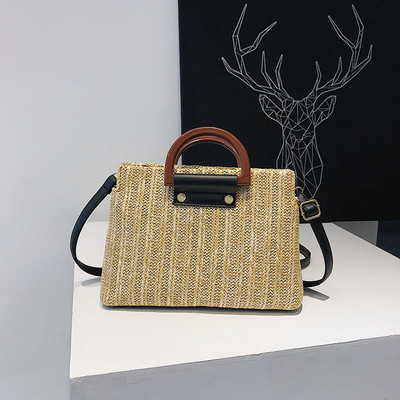 Дамска плетена чанта в няколко цвята