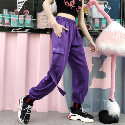 Women`s sports pants with side pocket in three colors