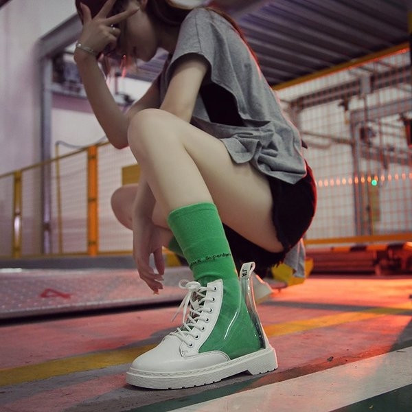 NOI adidasi moderni de dama cu spate transparent in trei culori