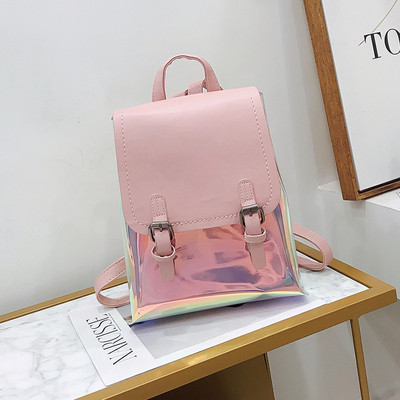 Дамска раница с лъскаво покритие - няколко цвята