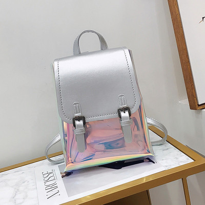 Дамска раница с лъскаво покритие - няколко цвята