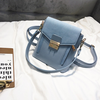 Дамска велурена раница със закопчалка - няколко цвята