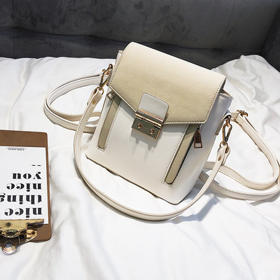 Дамска велурена раница със закопчалка - няколко цвята