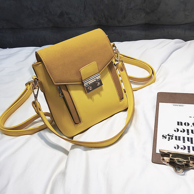 Дамска велурена раница със закопчалка - няколко цвята