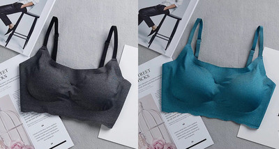 Set de două bustiere fără sudură - culori diferite