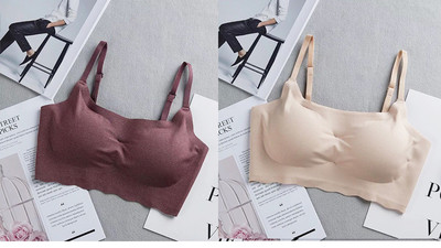 Set de două bustiere fără sudură - culori diferite