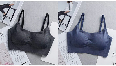 Set de două bustiere fără sudură - culori diferite