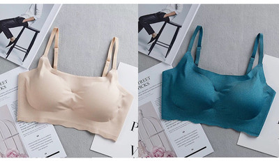 Set de două bustiere fără sudură - culori diferite