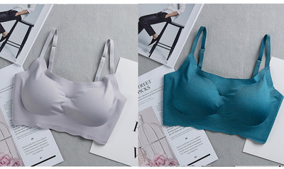 Set de două bustiere fără sudură - culori diferite