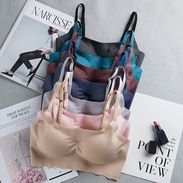 Set de două bustiere fără sudură - culori diferite