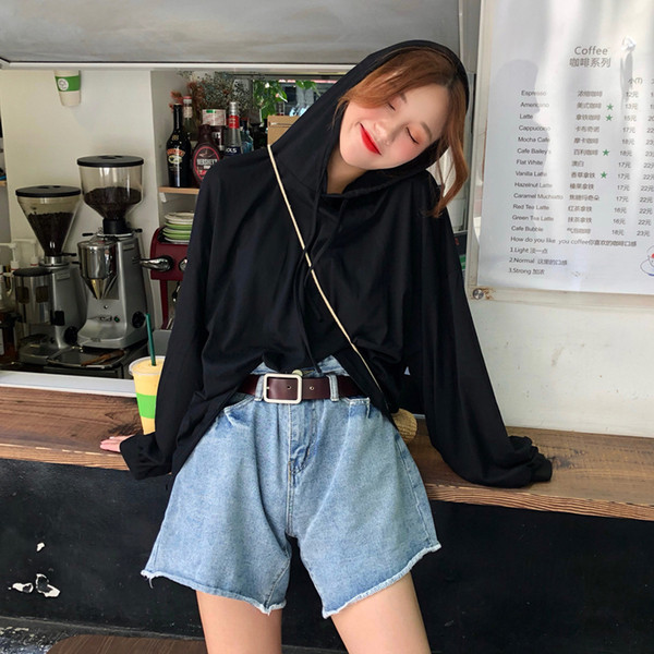 Дамски ежедневен суичър с качулка в няколко цвята