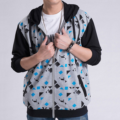 Мъжко горнище в няколко цвята с щампа 