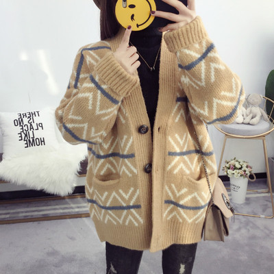 Дамска плътна жилетка с копчета - няколко цвята