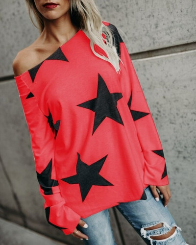 Καθημερινή γυναικεία μπλούζα με πολύχρωμη εφαρμογή σε διάφορα χρώματα