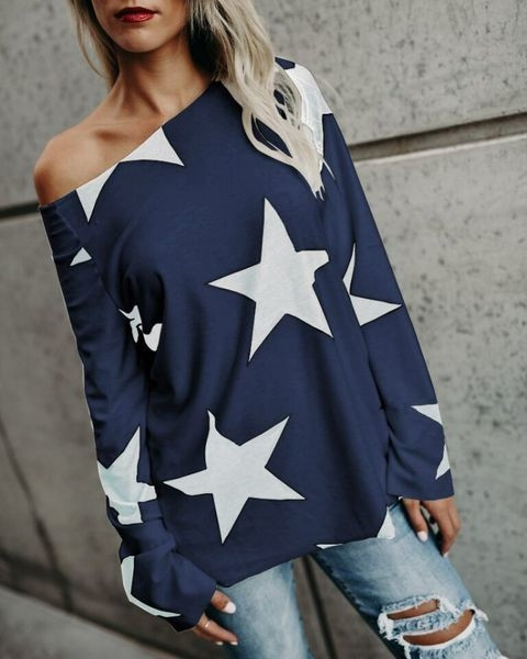 Καθημερινή γυναικεία μπλούζα με πολύχρωμη εφαρμογή σε διάφορα χρώματα