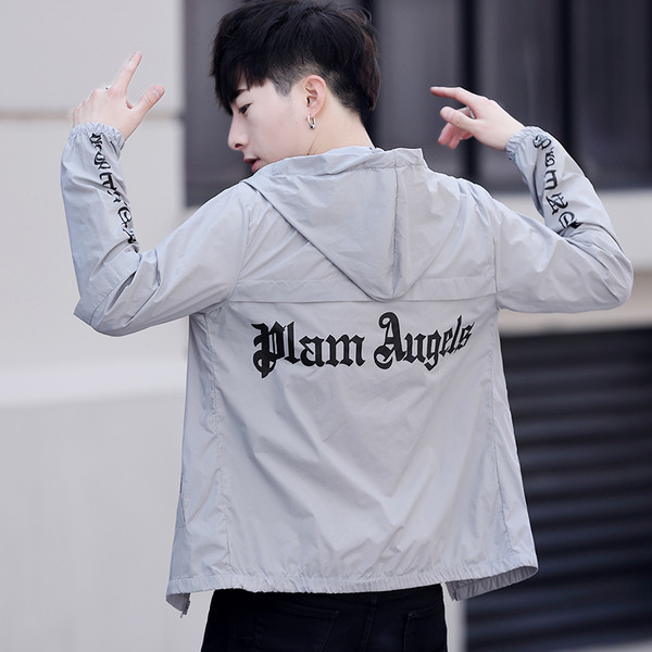 Мъжко спорно-ежедневно яке в няколко модела с надпис и качулка