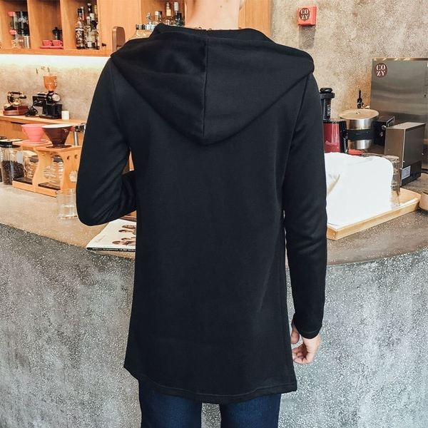 Мъжко изчистено палто в три цвята с качулка