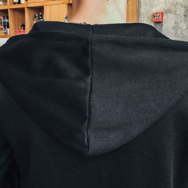 Мъжко изчистено палто в три цвята с качулка