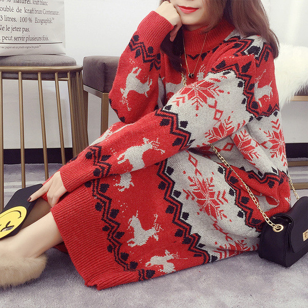 Дамска коледна рокля в няколко цвята