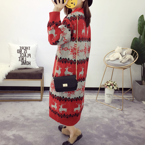 Дамска коледна рокля в няколко цвята