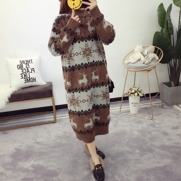 Дамска коледна рокля в няколко цвята