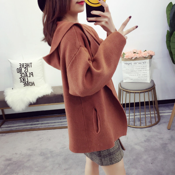 Дамска жилетка с джобове и качулка - няколко цвята