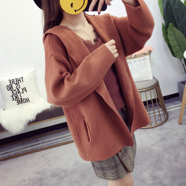 Дамска жилетка с джобове и качулка - няколко цвята