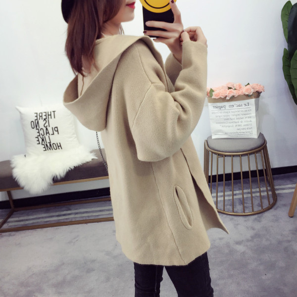 Дамска жилетка с джобове и качулка - няколко цвята