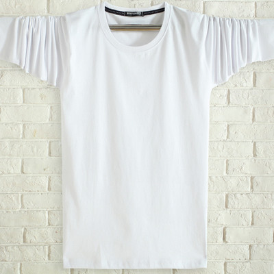 Мъжка памучна блуза в няколко цвята с щампа и надпис