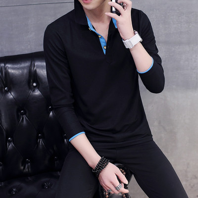 Мъжка блуза в няколко цвята с V-образно деколте и копчета