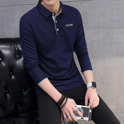 Мъжка блуза в няколко цвята с V-образно деколте и копчета