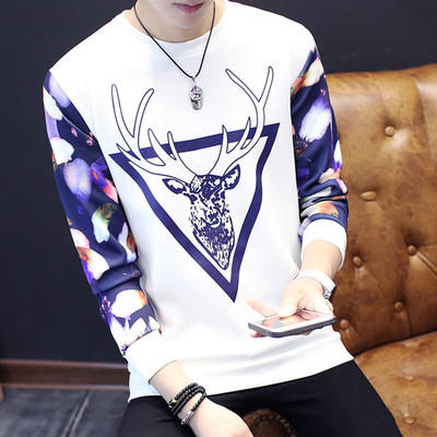 Мъжка блуза в два модела с надпис и щампа