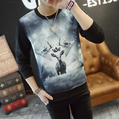 Мъжка блуза в два модела с надпис и щампа