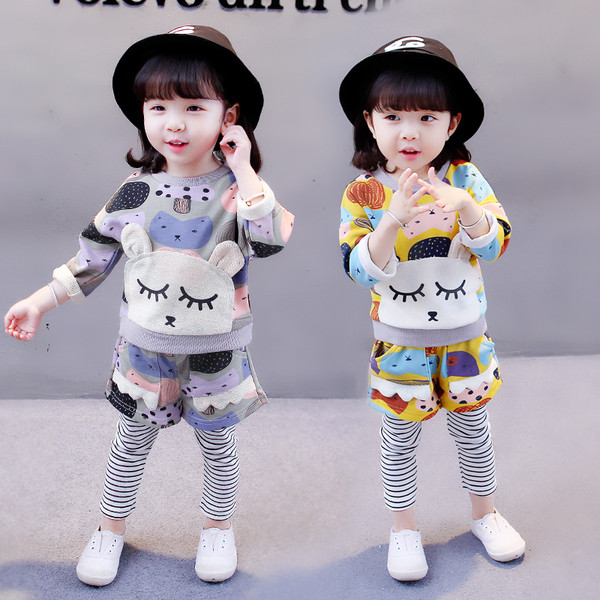 NOU set modern copii pentru fete - doua culori